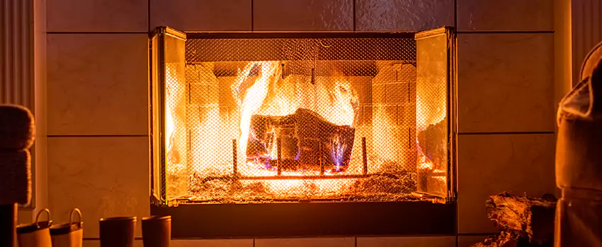 Mendota Hearth Landscape Fireplace Installation in Ilchester, Maryland