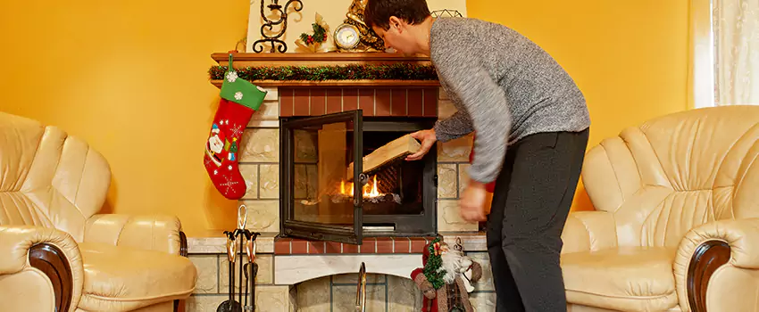 Rusted Metal Fireplace Restoration in Ilchester, Maryland
